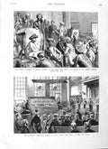 Original Old Antique Print 1883 Dynamite Court Bailey Bombay India Ilbert C 19th