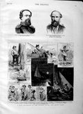 Old Antique Print 1883 Boat Trip Macleay Australia Don Julio Spottiswoode 19th