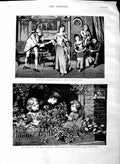 Old Antique Print 1883 London Poor Children Garden Box Theatre Fine Art 19th