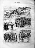 Original Old Antique Print 1883 Highland Athletic Meeting Sport Scotland Kilts