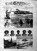 Original Old Antique Print 1883 Annexation New Guinea Natives Elevara Wimbledon