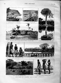 Original Old Antique Print 1883 Loanda Africa River Dande Slaves Kabenda 19th