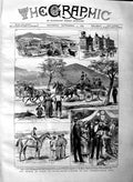 Original Old Antique Print 1883 Prince Wales Baden-Baden Horse Racecourse Club