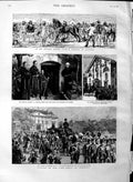 Old Antique Print 1883 Funeral Comte De Chambord Tomb Goritz Muttra Fair 19th