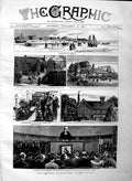 Old Antique Print 1883 Southport Professor Cayley Rufford Winter Gardens 19th