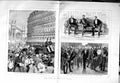Old Antique Print 1883 King Spain Paris Gare Du Nord Elysee Grevy Elysee 19th