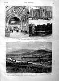 Original Old Antique Print 1883 Railway Balmoral Lochnagar Dee Northcote Ulster