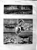 Original Old Antique Print 1883 NordenskjGreenland Expedition Dickson Abercorn