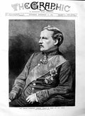 Original Old Antique Print 1883 John Douglas Sutherland Campbell Marquis Lorne