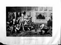 Old Antique Print 1883 Scene Birds Fighting House Men Laslett Pott Art 19th
