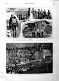 Original Old Antique Print 1883 Earthquake Anatolia Asia Guy Fawkes Brid 19th