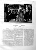Old Antique Print 1883 Illustration Story Thirlby Hall Romance Fine Art 19th