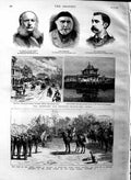 Old Antique Print 1883 Prince Germany Spain Prado Siemens Overstone War 19th