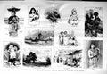 Original Old Antique Print 1883 Chichester Rialto Market Art Klea Sea Storm