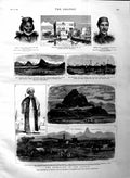Original Old Antique Print 1883 Soudan War Bridge Suakim Handook Kassala Fort