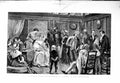 Original Old Antique Print 1883 Amateur Theatre Green Room Scene Fine Art 19th