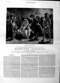 Old Antique Print Ref.336 1884 Illustration Story Dorothy Forster Romance