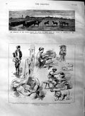Old Antique Print 1884 Russia Industry Lace Soudan War Baker Pasha Suakim 19th