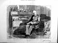 Original Old Antique Print 1884 Portrait Comte Ferdinand De Less 19th