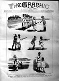 Original Old Antique Print 1884 Soudan War Baker Pasha Siers Tokar Sketches