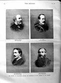 Old Antique Print 1884 Parliament Elliot Smith Vernon Tweeddale Commons 19th