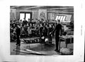 Antique Old Print *3092 1884 Ambulance Drill Board H.M Training Ship Exmouth