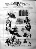Old Antique Print 1884 House Commons Debate Vote Censure Churchill Lord 19th