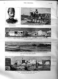 Original Old Antique Print 1884 Soudan Sauseway Suakim Tewfik Bey Digna Suakim