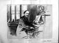 Original Old Antique Print 1884 Portrait Sir Julius Benedict Piano Man 19th