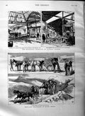 Old Antique Print 1884 Post Cart Travelling Africa Victoria Railway Bomb 19th