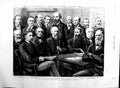 Old Antique Print 1884 Australasian Federal Convention Sydney Garrick Men 19th
