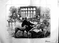 Original Old Antique Print 1884 Portrait Lord Tennyson Poet LaureateVictorian