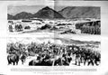 Original Old Antique Print 1884 War Soudan Battle Tamasi Blue-Jackets Siers