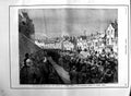 Original Old Antique Print 1884 Duke Albany Funeral Windsor Thames Procession