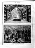 Old Antique Print 1884 Duke Albany Funeral Windsor Vault Walter Campbell 19th