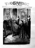 Original Old Antique Print 1884 Soudan War Wilford Lloyd Mahdi Flag Queen 19th