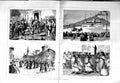 Original Old Antique Print 1884 Fetes Pompeii Goddess Isis Chariot Race Delle