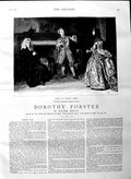 Antique Print Ref.333 1884 Illustration Story Dorothy Forster Green Besant