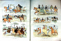 Original Old Antique Print 1884 Colour Horses Hunting Ladies Side 19th