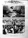 Original Old Antique Print 1884 Admiral Hewett King John Abyssinia Tristram