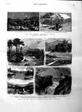 Original Old Antique Print 1884 Rannoch Perthshire Scotland Schiehallion 19th
