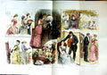 Original Old Antique Print 1884 Colour Society War-Game Romance Children 19th