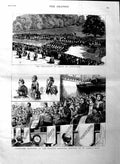 Old Antique Print 1884 Womens Suffrage Meeting James Hall Cambridge Boats 19th