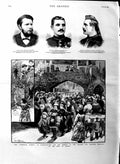 Old Antique Print 1884 Mediaeval Market Knightsbridge Prince Orange Major 19th