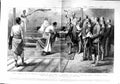 Original Old Antique Print 1884 Admiral Hewett King John Abyssinia Ras Victorian