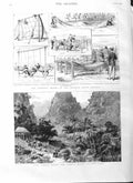 Old Antique Print 1884 Gao Tonkin Athletic Sports Chatham Steam Reserve 19th