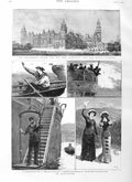 Old Antique Print 1884 Admiralty War Office Quarantine Police Boat Ship 19th