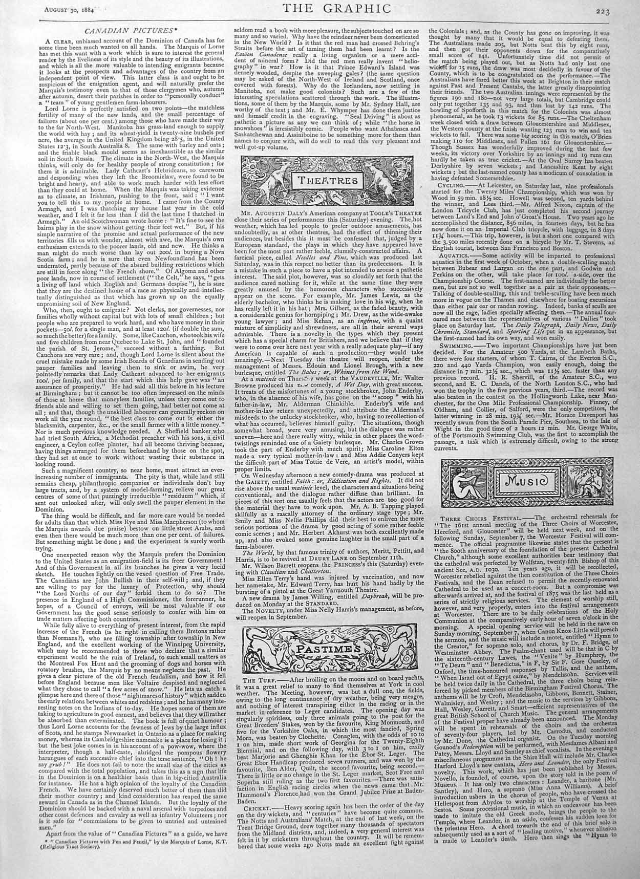 Old Antique Print 1884 Illustration Story From Post Finish Romance Tree 19th