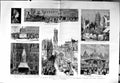 Original Old Antique Print 1884 Bruges Belgium Count Flanders Pierres Kiosque