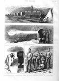 Original Old Antique Print 1884 Ambulance Electric Light Aldershot Mundy 19th